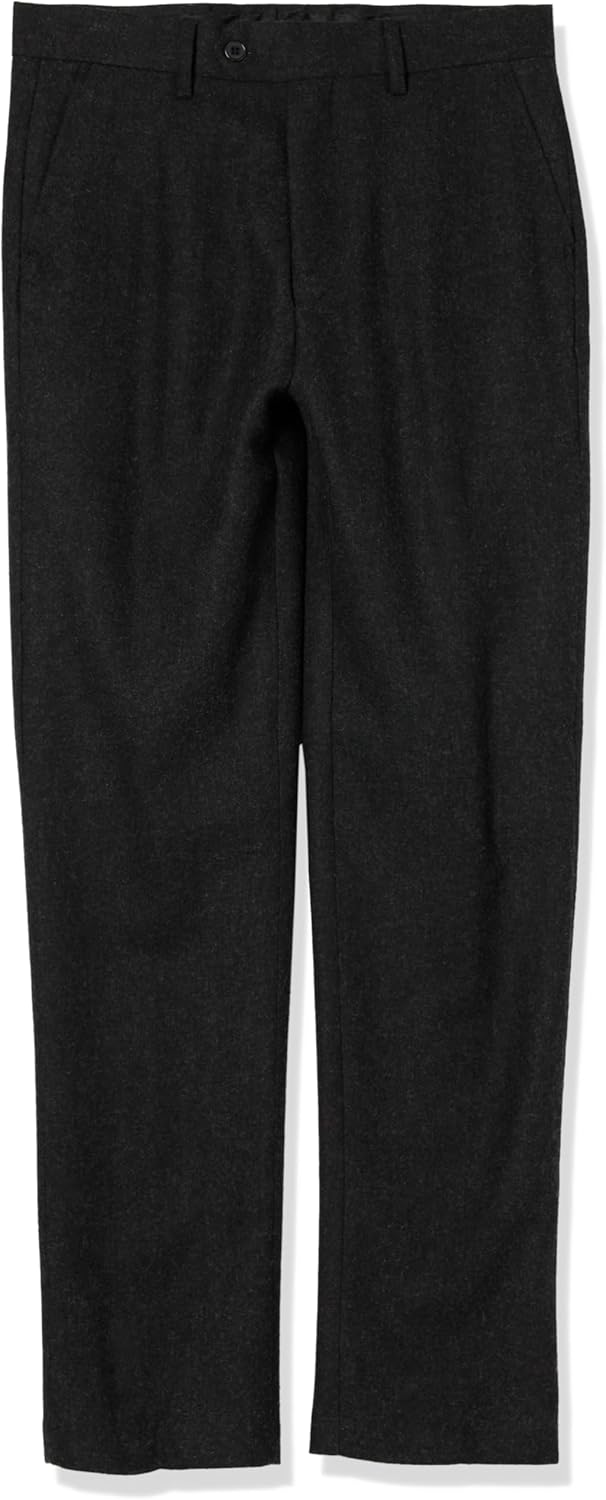 Isaac Mizrahi Boy's Slim Fit Solid Wool Blend Pants