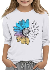 Girls Size 8 Tops Casual Solid Color Round Neck Seven Cuff T Shirt Top 3 13 Years Girls Size 8 Tops