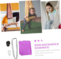 DECHOUS Kids Aerial Hammock Set for Indoor Use Heavy-Duty Seamless Design Suitable for Home Play Adjustable Height Fun Plaything for Children