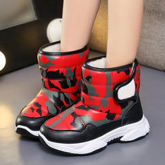 Kids Chunky Warm Snow Boots Boys Girls Winter Water𝗽roof Outdoor Slip 𝗥esistant Cold Weather Comfy Soft Shoes