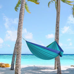 Camping Hammocks - Camping Hammock 660 Lbs Capacity | Compact Travel Hammocks, Heavy Duty Hammock with Tree Straps, Portable Swing Heavy-Duty for Porch Lawn Bedroom Outdoor Beach Tree Backyard