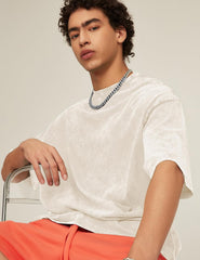 Flygo 3 Pack Men Oversized T Shirts Acid Washed Unisex Tee Loose Fit Short Sleeve Casual Streetwear Baggy Basic Tops