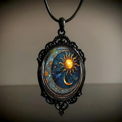 Gothic Cameo Necklace Blood Crystal Pendant Necklace Goth Vintage Teardrop Necklace Halloween Jewelry for Women 2025