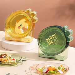 3 Pack Clear Plastic Dinner Plates, Disposable Heavy Duty Hard Plastic Dessert Plates Fancy Nice for Family Parties Thanksgiving Yellow