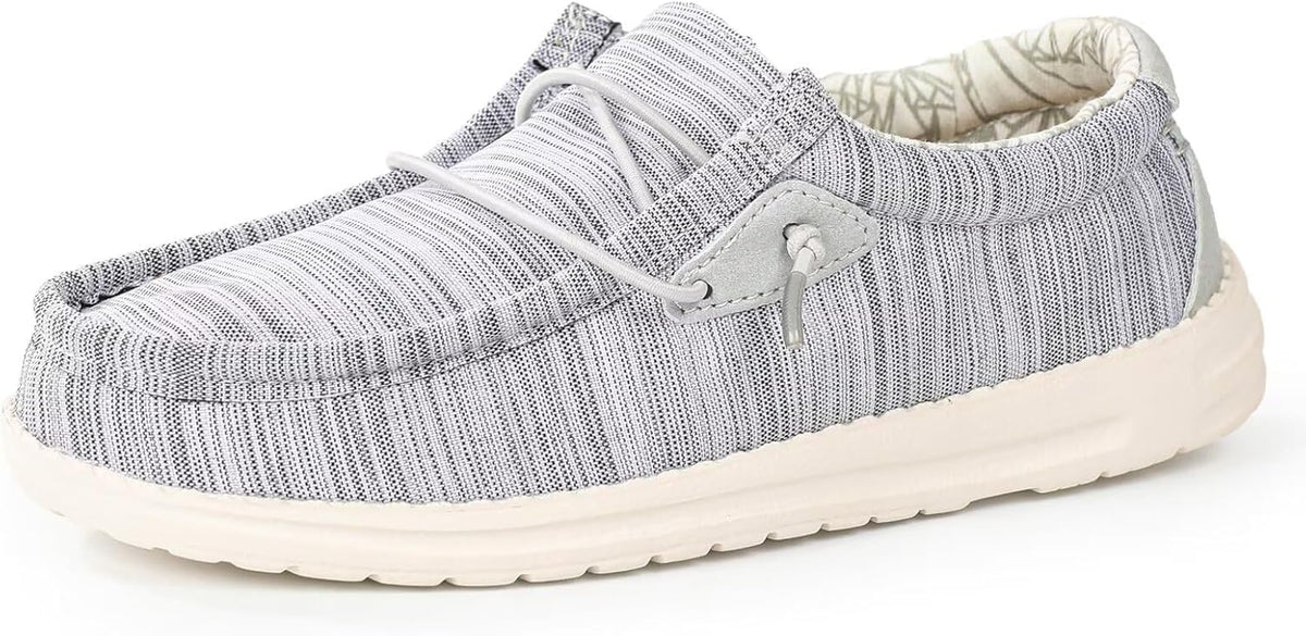 Boys & Girls Slip-on Casual Loafer Kids Canvas Sneakers Toddler Walking Shoes Comfortable & Lightweight (Toddler/Little Kid)