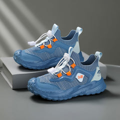 Boys Girls Sneakers Kids Shoes,Lightweight Breathable Strap Athletic Running Shoes Casual Fashion Footwear