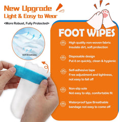 20 Disposable Dog Boots, Disposable Waterproof Dog Boots, Disposable dustproof Dog Shoes, with 3 Rolls of Adjustable self-Adhesive Bandages for Enhanced Adhesion(Medium)