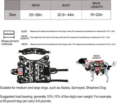 Dog Backpack Saddle Bag for Medium Large Dogs, Harness Saddlebag with Reflective Safety Side Pockets for Hiking, Camping