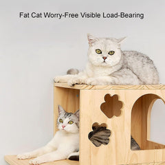 Cat Climbing Tree, Cat Wall Furniture Set, Wall Mounted Cat Climbing Frame, Cat Stairs(Package 6)