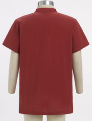 Kids Boys Mexican Guayabera Shirt Button Down Embroidered Shirt Cinco De Mayo Fiesta Shirts Casual