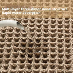 Bath Mats for Bathroom, 20" X 31.5" Absorbent Washable Non Slip Bathroom Rugs with Tassels,Waffle Bath Mat,Soft Shaggy Thick Bathmat for Bath Floor Accessories Shower Room Beside Bathtub (Grey)