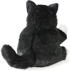 Folkmanis Tuxedo Kitten Hand Puppet, Black; White
