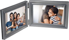 Malden International Designs Concourse Pewter Metal Picture Frame, 5x6, Silver
