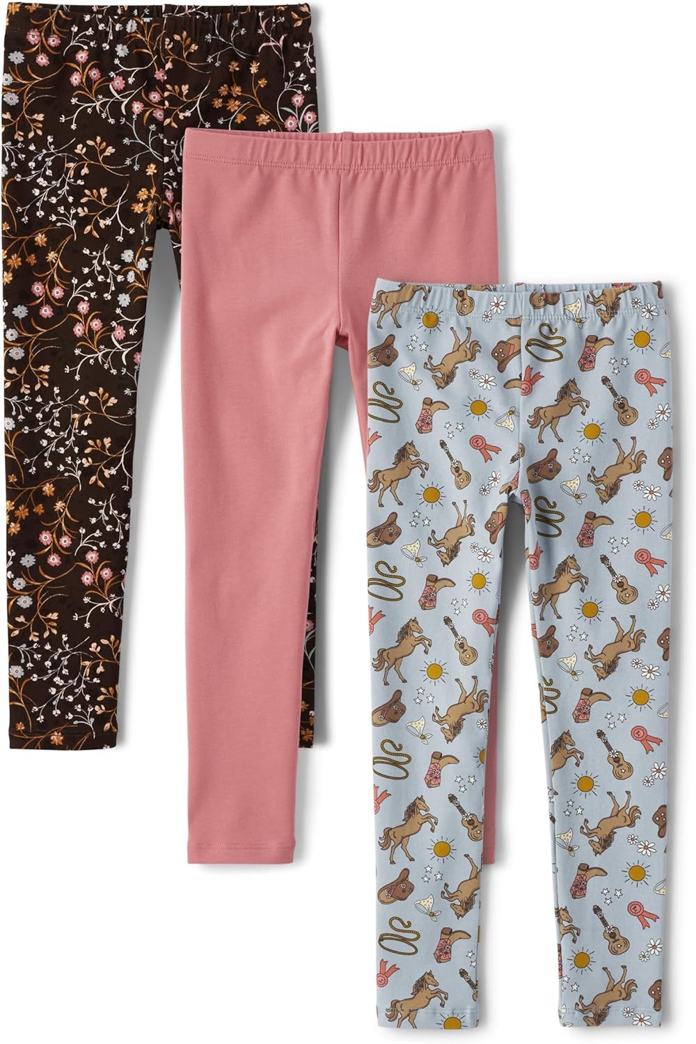 The Children's Place Girls' Printed Leggings 3-Pack