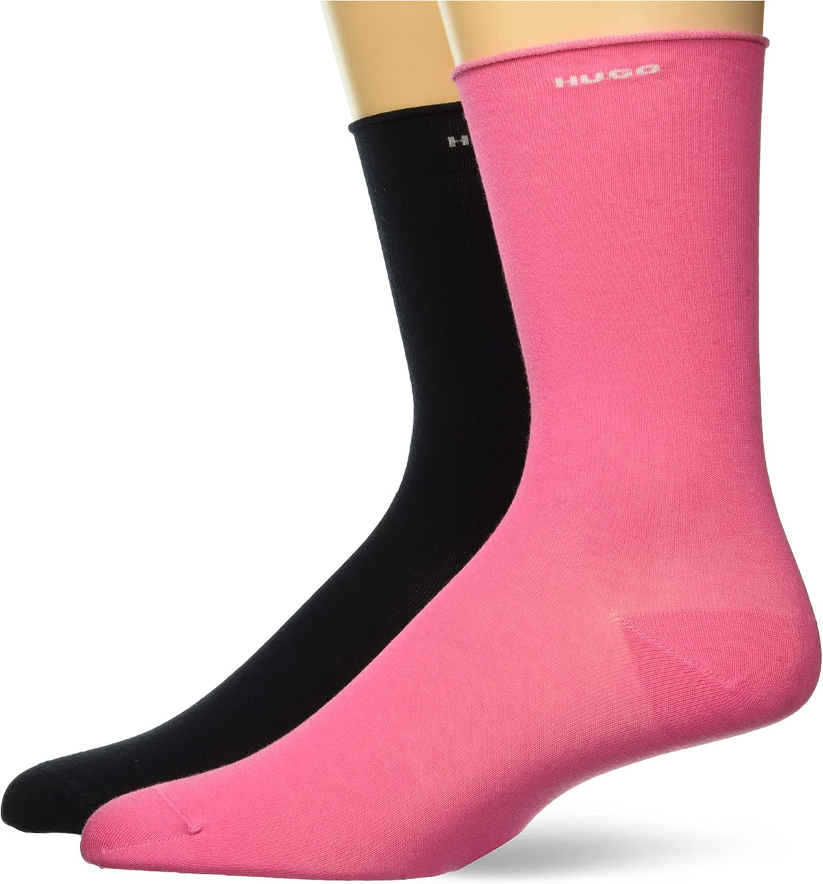 HUGO Men's 2-Pack Solid Cotton Socks