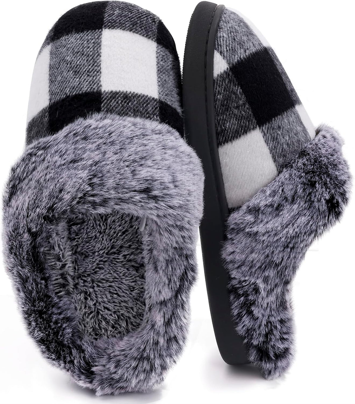 Fuzzy Slippers – Cozy, Plush House Slippers with Wrapped Heel for Ultimate Comfort