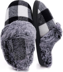 Fuzzy Slippers – Cozy, Plush House Slippers with Wrapped Heel for Ultimate Comfort
