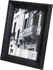 kieragrace KG Claire Photo Frame - Black W/ Leaf Border, 5" x 7"