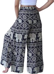 Full Funk Rayon Drive in Wrap Pants Legs Open or Tied Loose Fit in Mixed Artworks