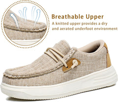 Apakowa Kids Boys Girls Loafers Slip-On Lightweight Comfortable Shoes (Toddler/Little Kid/Big Kid)