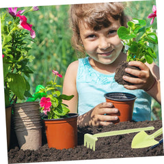 1set Mini Gardening Tools Durable Transplanting Shovel Ergonomic Hand Trowel and Root Trowel for Easy Planting Weeding and Digging Gardens