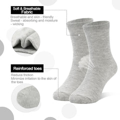 15 Pairs Toddler Socks Kids Crew Mid Calf Dress Socks for Boys Girls Children 1-13 Years