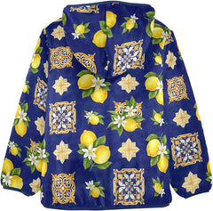 CHIFIGNO Yellow Lemons Dark Blue Toddler Hooded Jacket Lightweight Thick Sweatshirt Jacket 3T