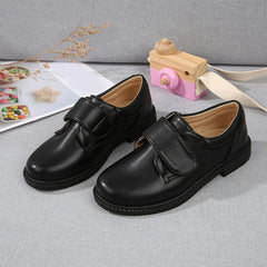 EnJoCho Boots Toddler Boys Fashion Summer Autumn Boys Leather Shoes Boots Thick Soled Student Dress Shoes 8-14Years