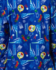 INTIMO The Polar Express Multiple Sizes Christmas Sleep Collared Button Down Long-Sleeve Pajama Set