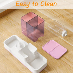 Tfwadmx Automatic Cat Food and Water Dispenser Gravity Dog Feeder Auto Cat Feeder 2 in 1 Pet Food Dispenser for Cats Small Dogs(Grey)