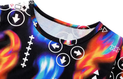 Tebbis 2-Piece Cozy Pajamas For Little/Big Boys Gamer Yellow Short Sleeves Cool PJs Set Kid Size 6-18