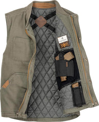 Legendary Whitetails Men's Concealed Carry CCW Vest with Two Holsters Water-Repellent Canvas Insulated