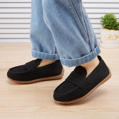 BMCiTYBM Toddler Boys Girls Loafers Comfortable Dressy Casual Knit Flats Lightweight Breathable Slip On Walking Shoes