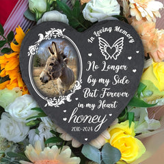 Cowcute Personalized Pet Memorial Stone with Photo Name Dates - Custom Outdoor Headstone for Loss of Dogs Cats - Customized Bereavement Gift for Dog Mom Cat Owner