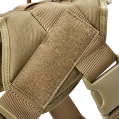 Dog Tacticals Harness for Large Dogs Pulling Adjustable Dog Vest with Handle Heavy Duty Metal Hook & Panel for