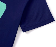 Tebbis Pajamas For Boys Fun Baseball Navy Blue Short Sleeves 2-Piece PJs Set Kid Comfy Sleepwear Size 6-18