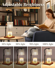 2 Pack Candle Warmer Lamp with Timer Dimmer Adjustable Height, Birthday Gifts for Women, House Warming New Home Decor Gifts for Mom, Electric Wax Warmer for Jar Candles, Amber