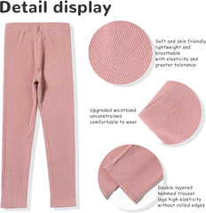 12 Pack Girls Dance Leggings for Toddler High Waisted Pants Kids Soft School Wearing