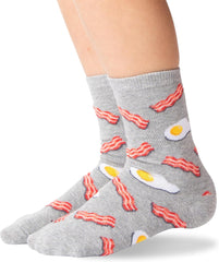 Hot Sox Kids' Fun Food & Drink Crew Socks-1 Pair Pack-Cool & Cute Casual Boys and Girls Gifts