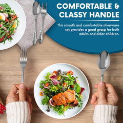 Bistras Dinner Forks, Stainless Steel Table Forks, Flatware (Set of 12) (Forks)