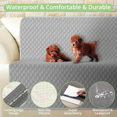 Single-Sided Waterproof Dog Bed Cover, Antislip Pet Blanket Sofa Couch Furniture Protector Washable for Puppy Large Dog Cat (30"*75")