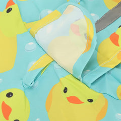 Dog Raincoat with Duck Pattern, Hooded Slicker Poncho, Lightweight Rain Poncho Hoodies, with Strip Reflective for Small to Large Dogs and Puppies/3752