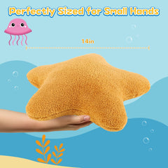 Starfish Chicken Nugget Plush, Stuffed Starfish Animal Plush Toy, Super Soft Chicken Nuggets Pillow for Boys and Girls Room
