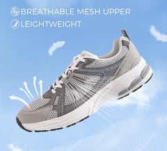 LUCKY STEP Men's Mesh Breathable Fashion Sneakers Non Slip Comfortable Running Shoes Lightweight Casual Workout Tennis Shoes