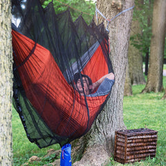 Hammock Bug & Mosquito Net Cover: Fortress Mesh Hammock Nets Repel & Keep Out Mosquitoes, No See Ums & Other Bugs - Fits Single or Double Camping & Travel Hammocks - 11' x 6" Netting with Carry Bag