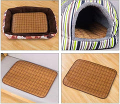 2025 Upgraded Dog Cooling Mat – Ice Silk Pet Cooling Pad for Dogs & Cats, Non-Slip Washable Cool Blanket, XL Outdoor Dog Bed Mat for Summer Heat Relief (S)