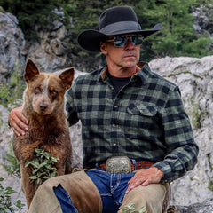 Dubinik® Mens Flannel Shirts Long Sleeve Flannel Shirt for Men Casual Button Down Brushed 100% Cotton Shirt