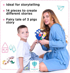 14 Pcs Hand Puppets Set for Kids and Adults Glove with Felt Details Perfect for Storytelling Role-Playing Puppet Theatre Gift for Children