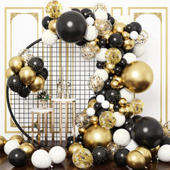 109PCS Navy Blue Silver Confetti Balloons for Graduation Birthday Baby Shower Wedding Anniversary Party Supplies Decorations