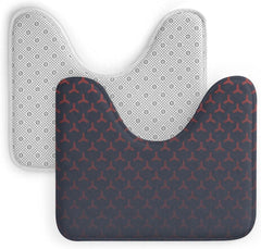 Halloween Purple Toilet Rug Mat U Shaped 20"x 16" Non-Slip Toilet Bath Mat Absorbent Bathroom Rugs Mats Quick Dry Contour Mat for Bathroom Floor